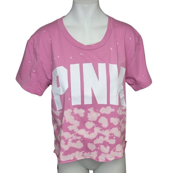 Victoria's Secret Love Pink Crop  Boxy Top - Picture 1 of 7